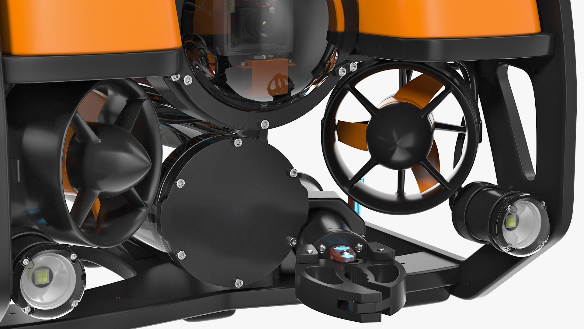 3D Underwater Robot Generic Rigged