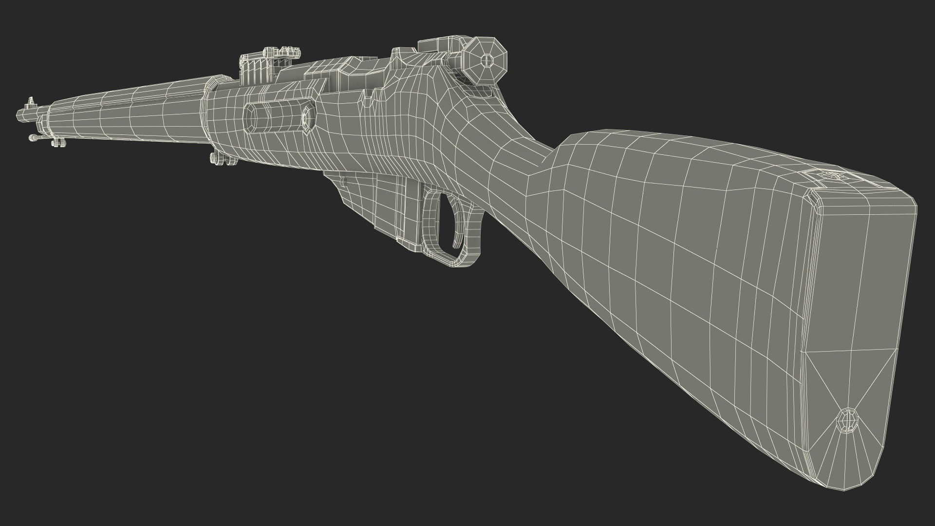 3D Mosin Nagant M1891 model