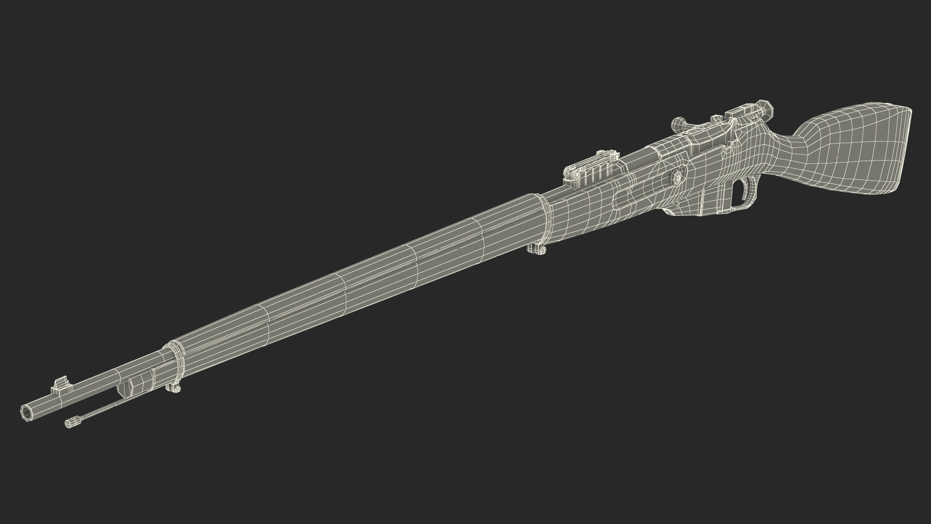 3D Mosin Nagant M1891 model