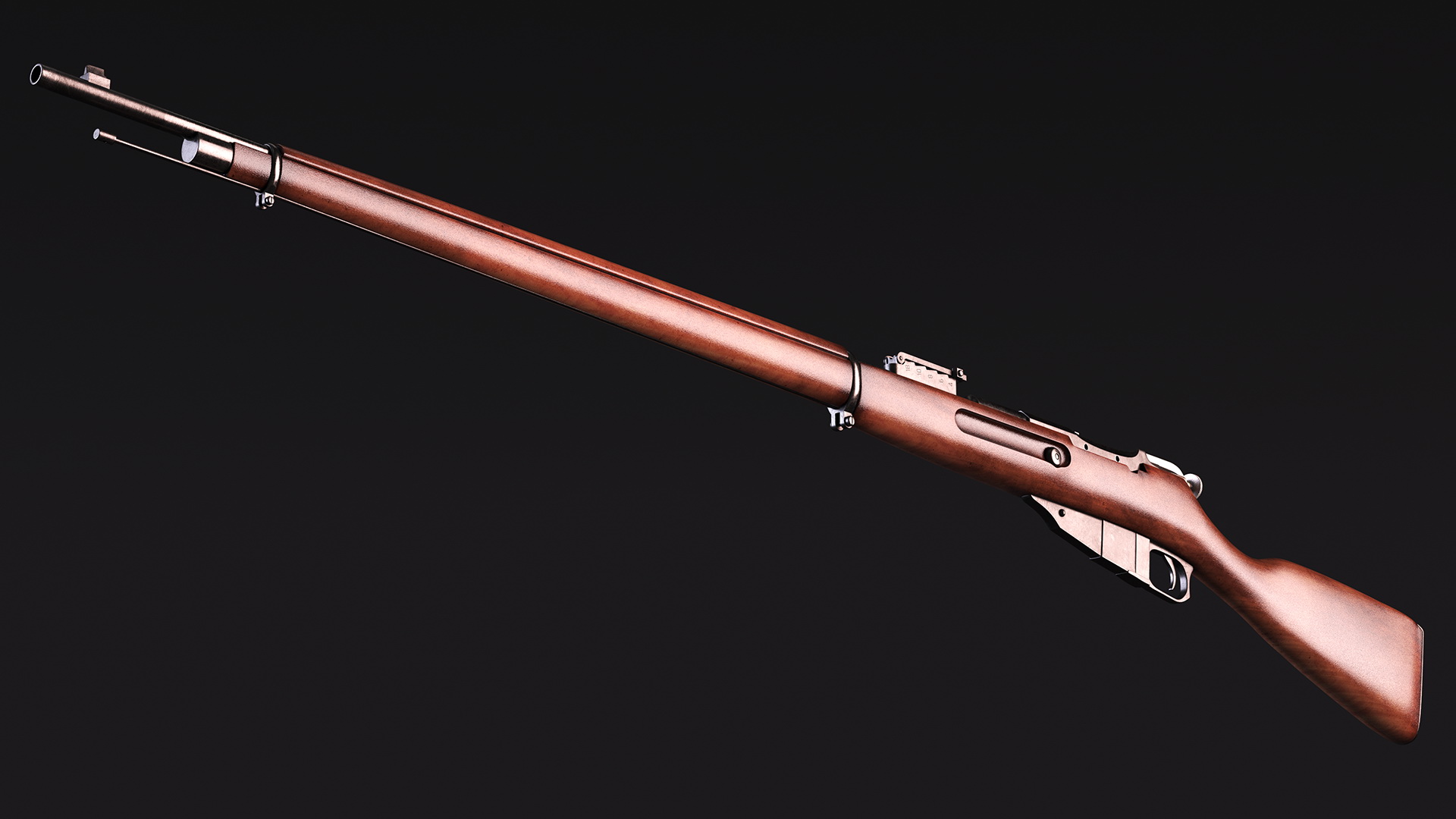 3D Mosin Nagant M1891 model