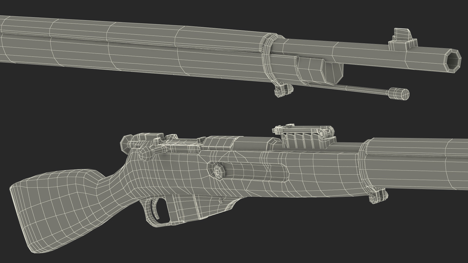 3D Mosin Nagant M1891 model