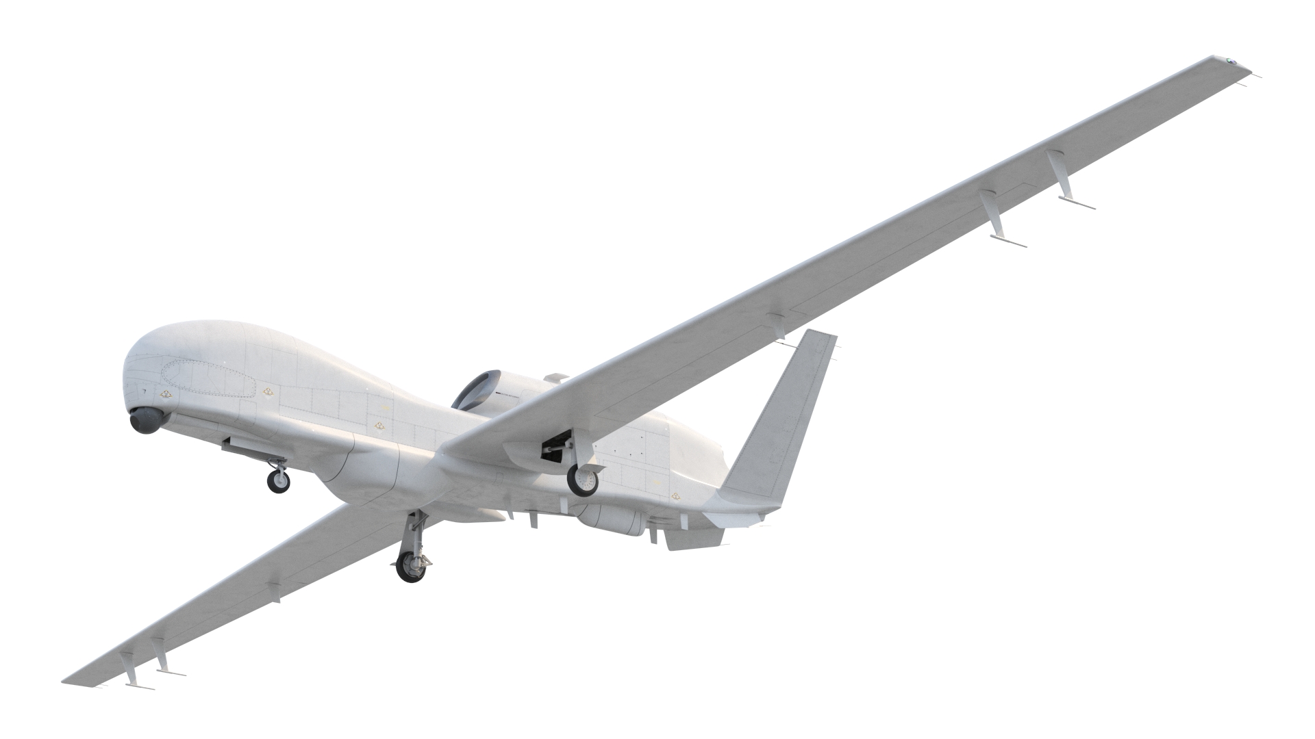 3D Long-range Reconnaissance UAV Rigged