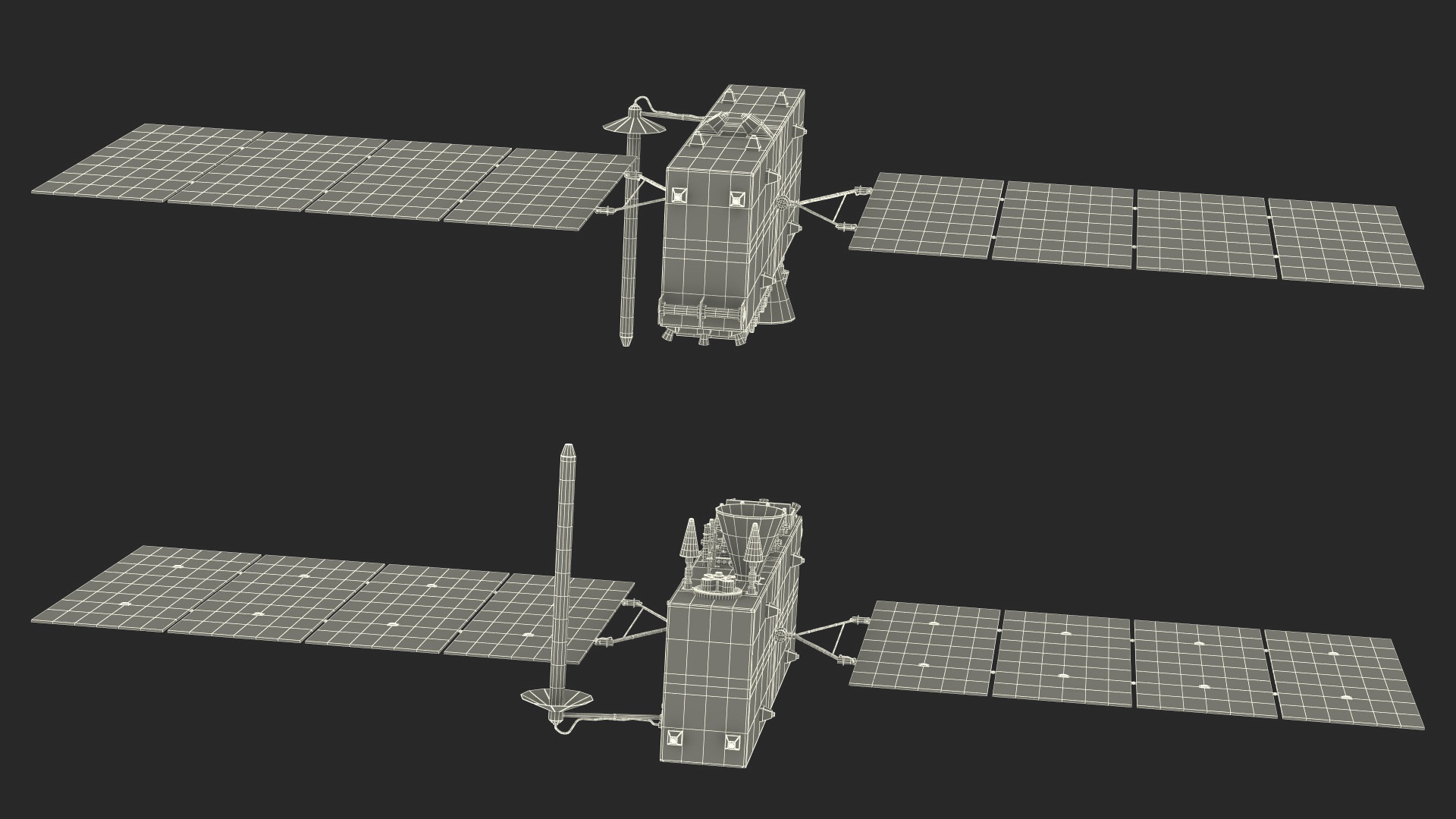 3D model Satellite GLONASS-K2