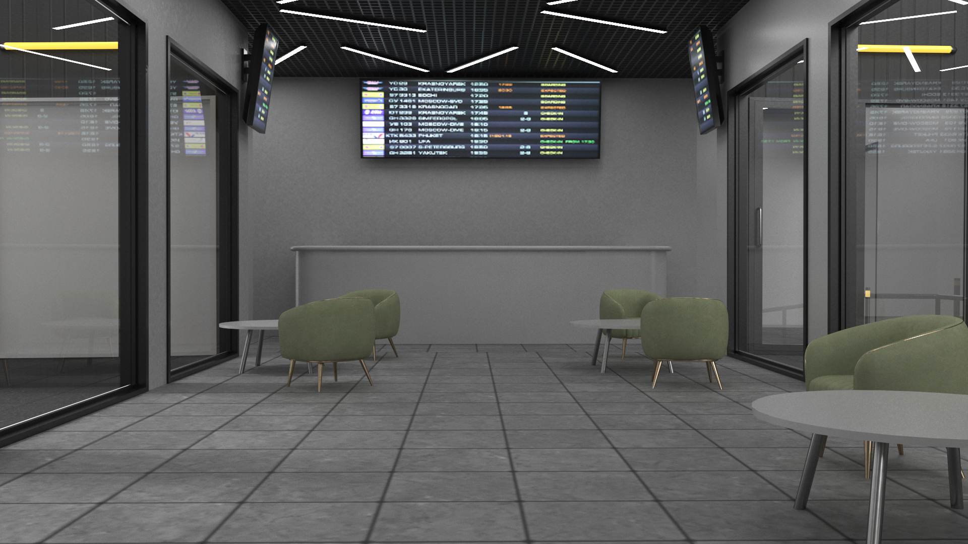 3D Skyport for Air Taxi with Electric Aircraft model