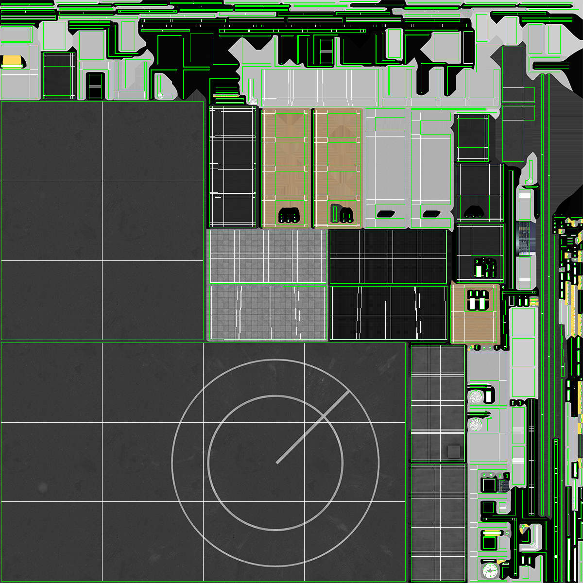3D Skyport for Air Taxi with Electric Aircraft model