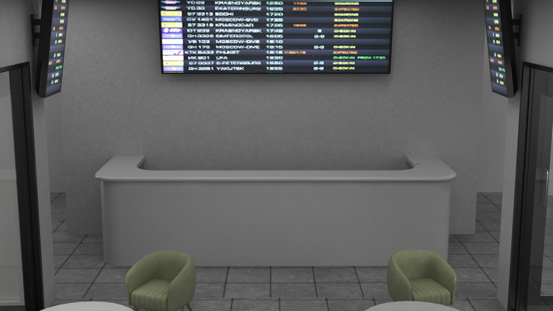 3D Skyport for Air Taxi with Electric Aircraft model