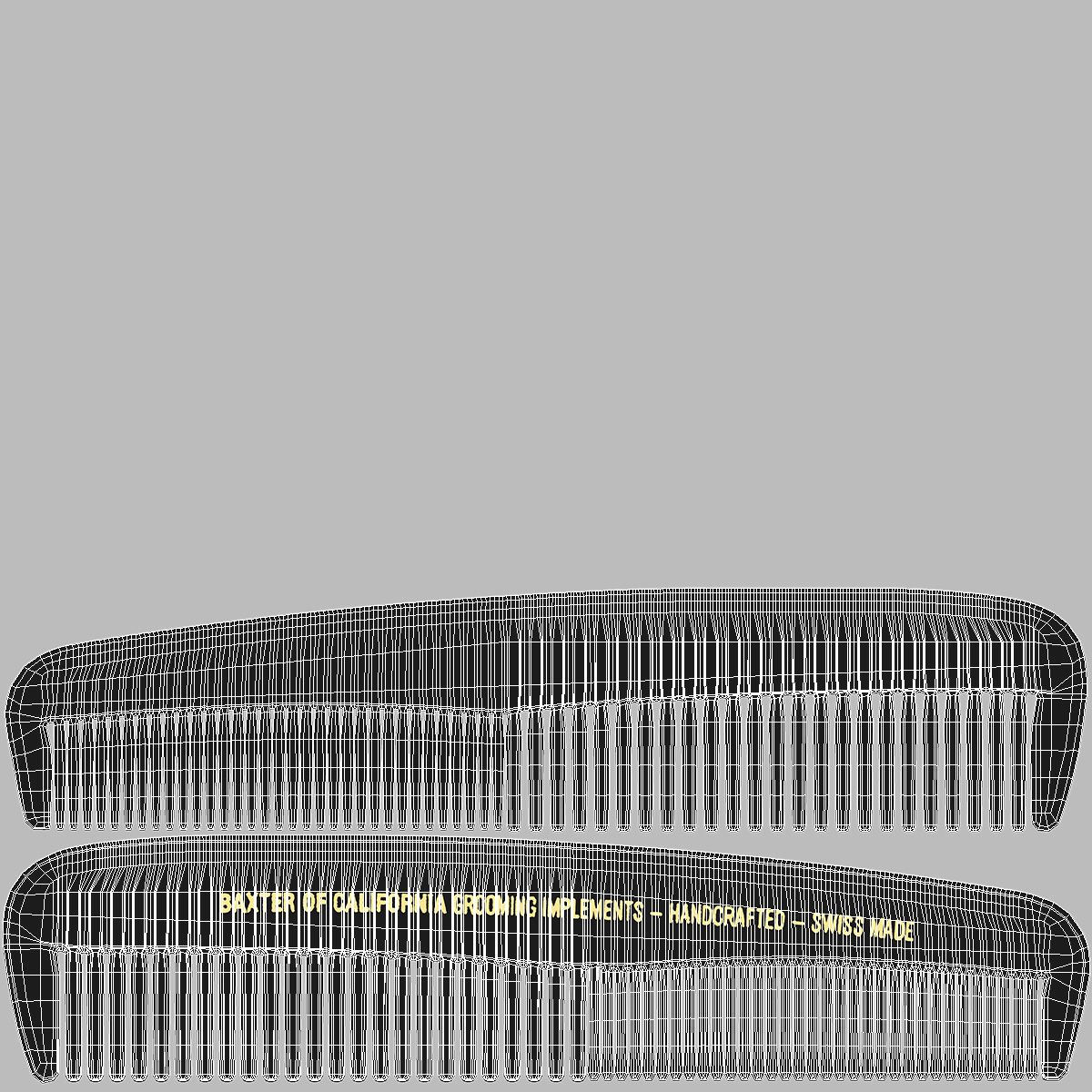 3D Baxter of California Pocket Comb Black model