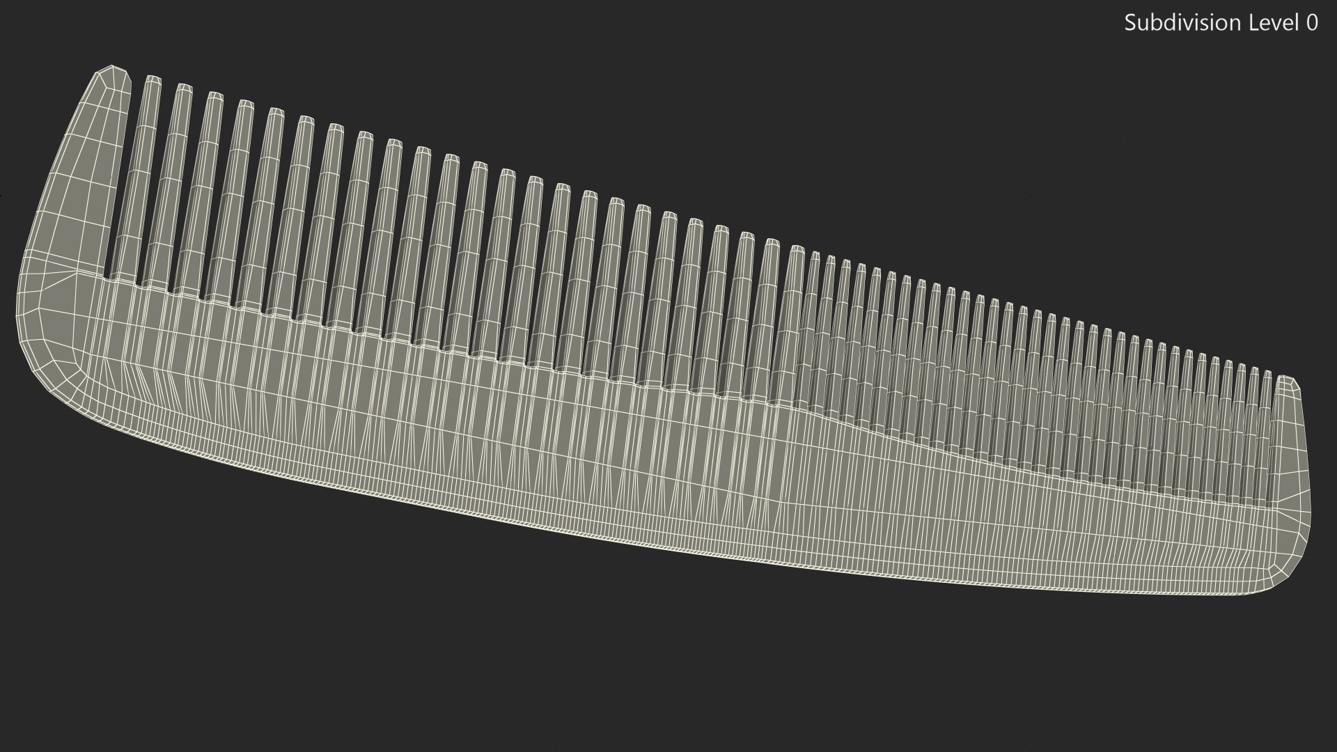 3D Baxter of California Pocket Comb Black model