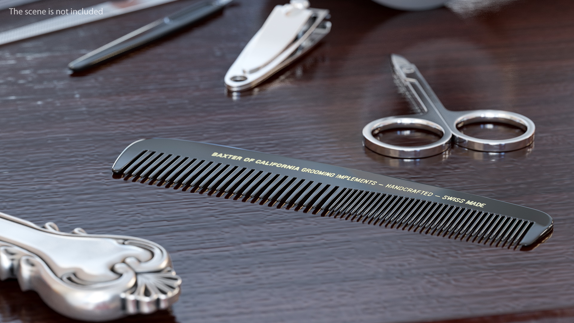 3D Baxter of California Pocket Comb Black model