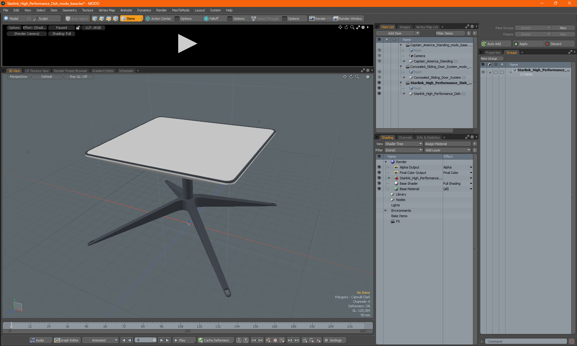 3D model Starlink High Performance Dish