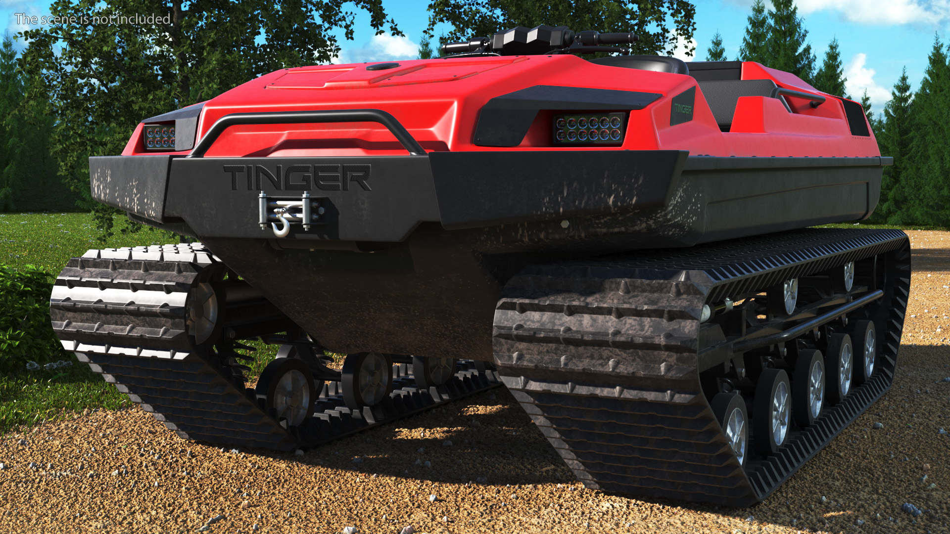 Old Tinger Track No Roof 3D model