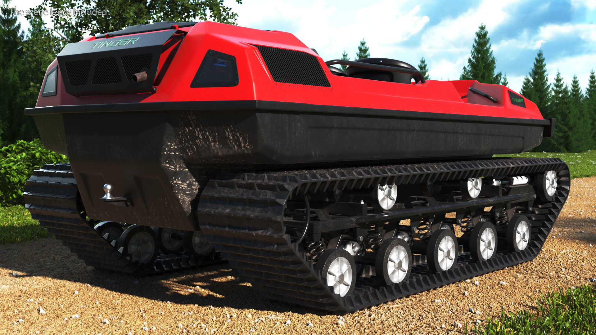 Old Tinger Track No Roof 3D model