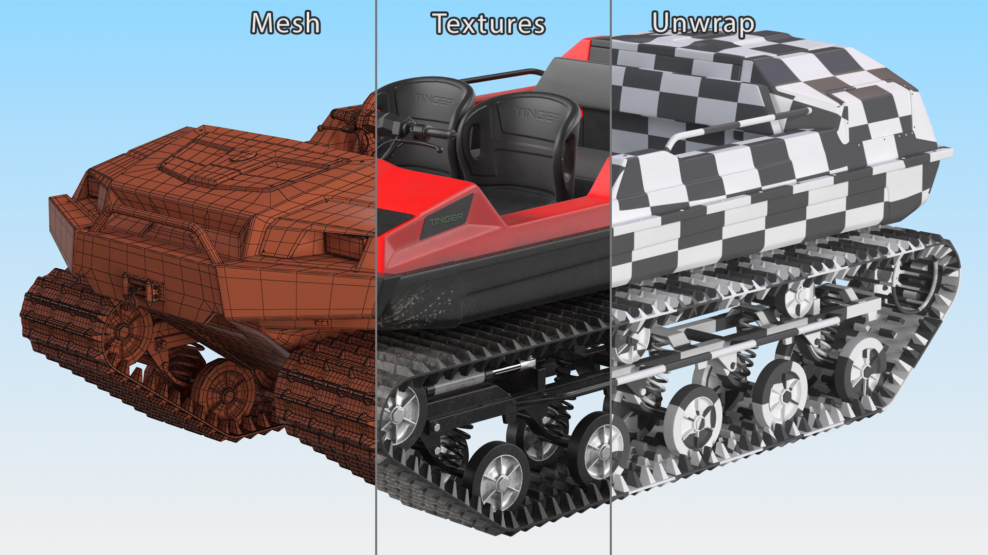 Old Tinger Track No Roof 3D model
