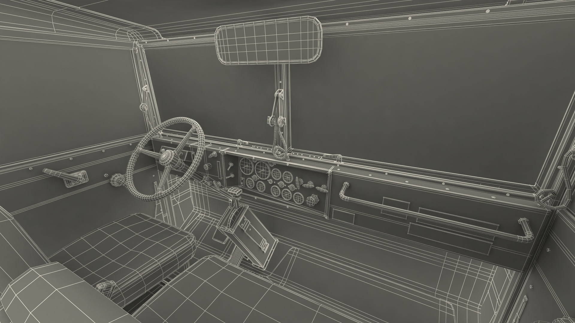 M939 Military Dump Truck Light Rigged 3D