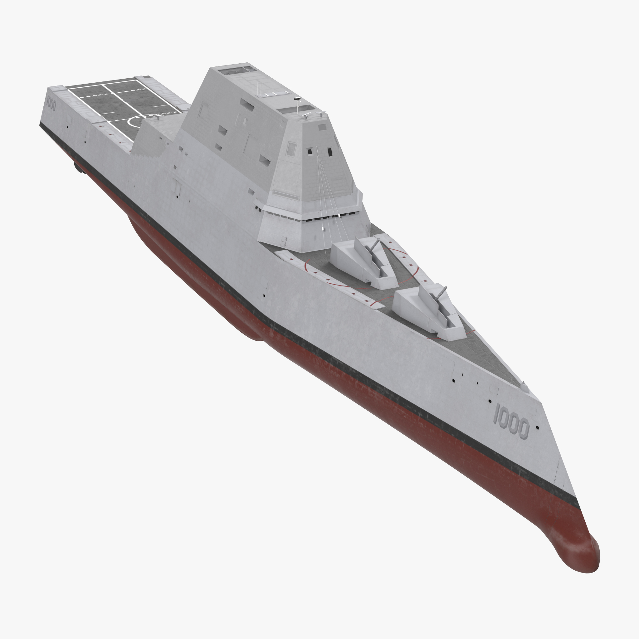 Zumwalt Class Destroyer US Stealth Ship, view 3