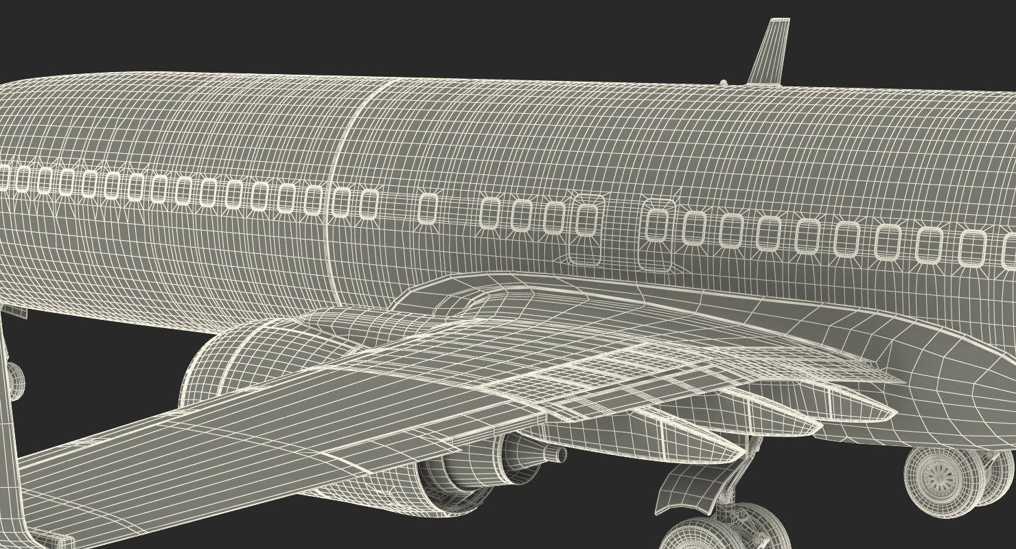 Boeing 737 900 United Airlines Rigged 3D