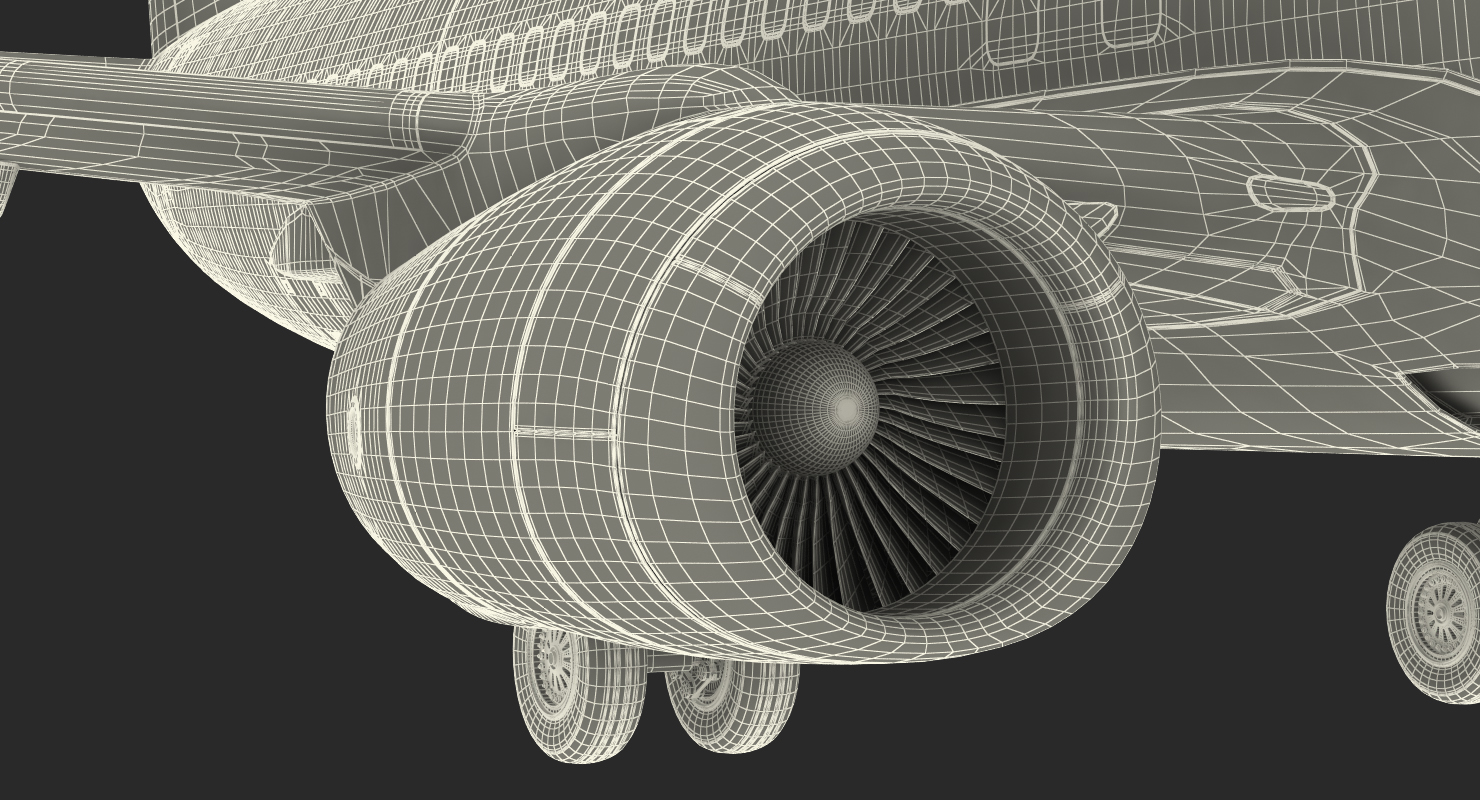 Boeing 737 900 United Airlines Rigged 3D