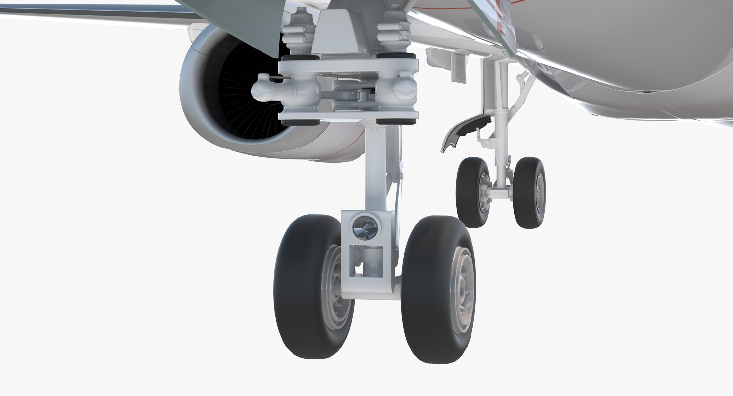 Boeing 737 900 United Airlines Rigged 3D