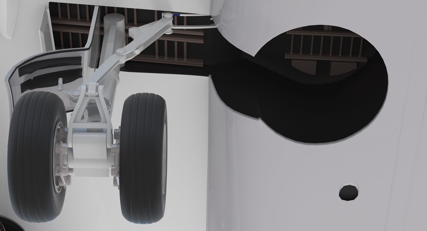 Boeing 737 900 United Airlines Rigged 3D