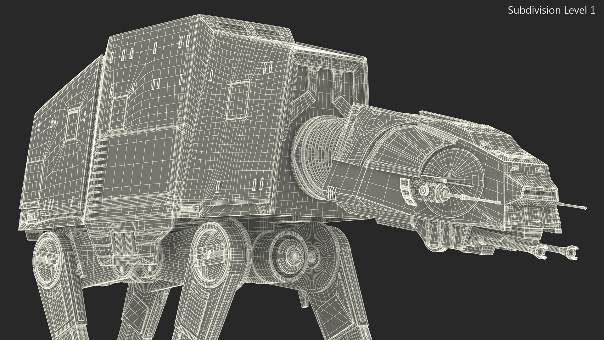 3D model Walk Dirt AT-AT Star Wars