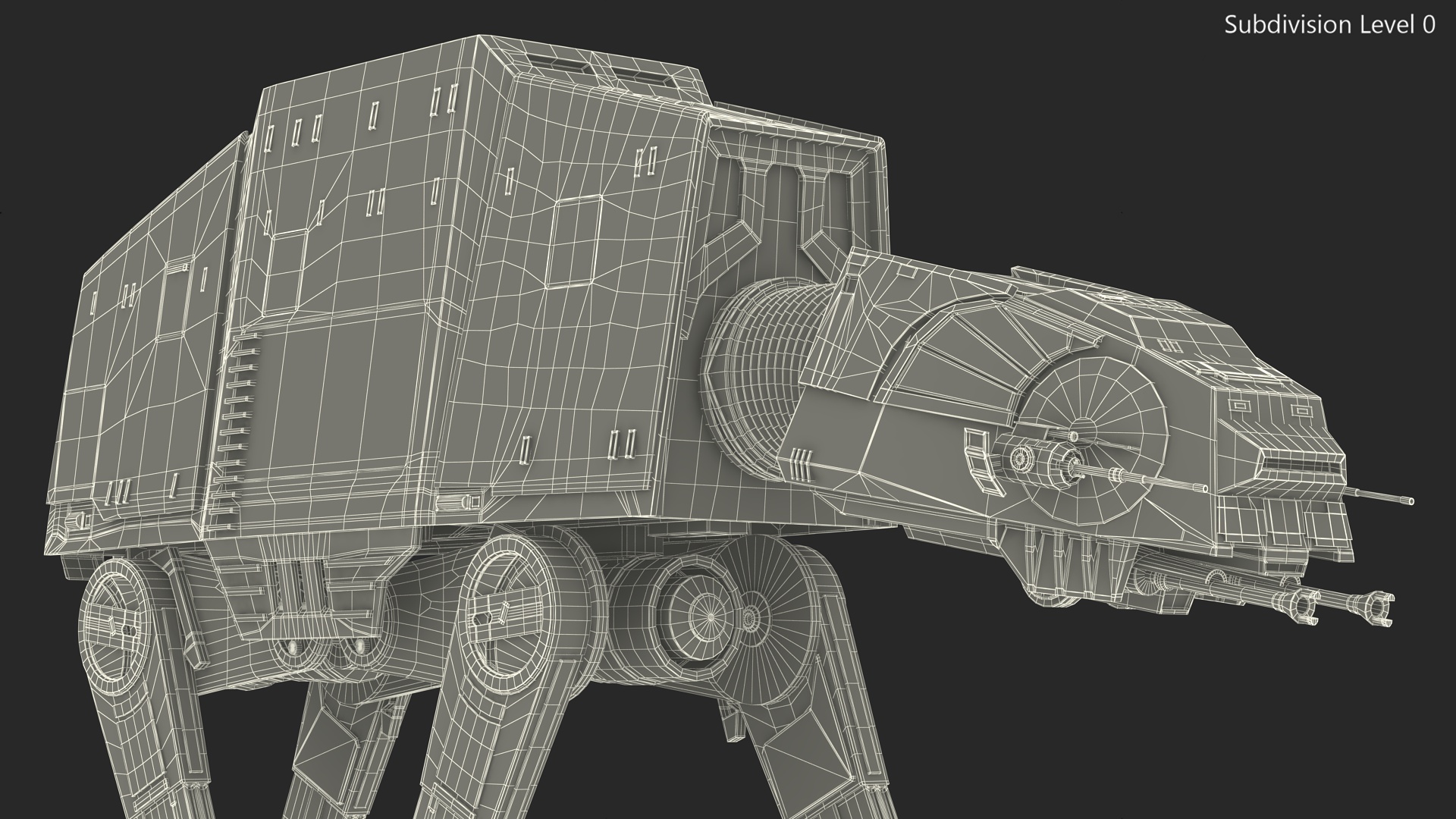 3D model Walk Dirt AT-AT Star Wars
