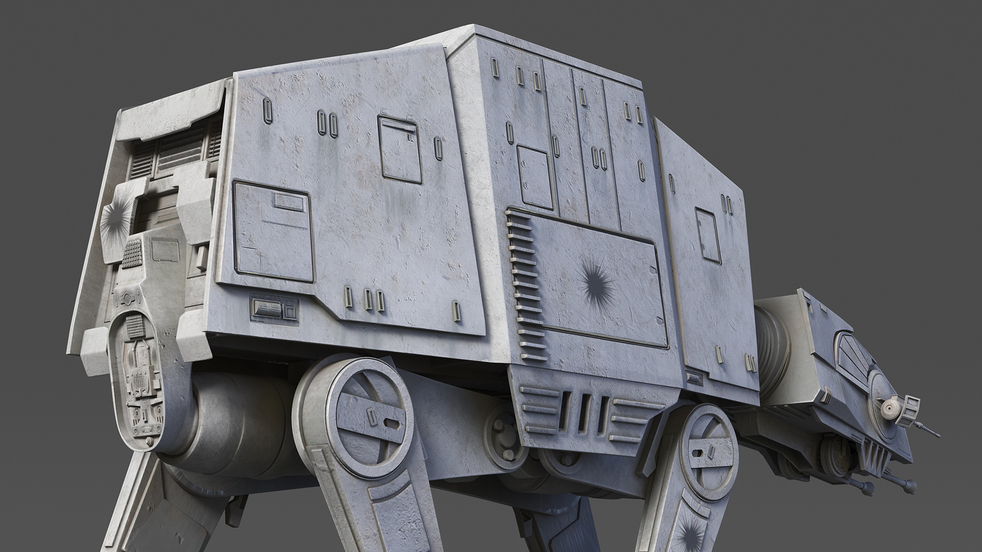 3D model Walk Dirt AT-AT Star Wars