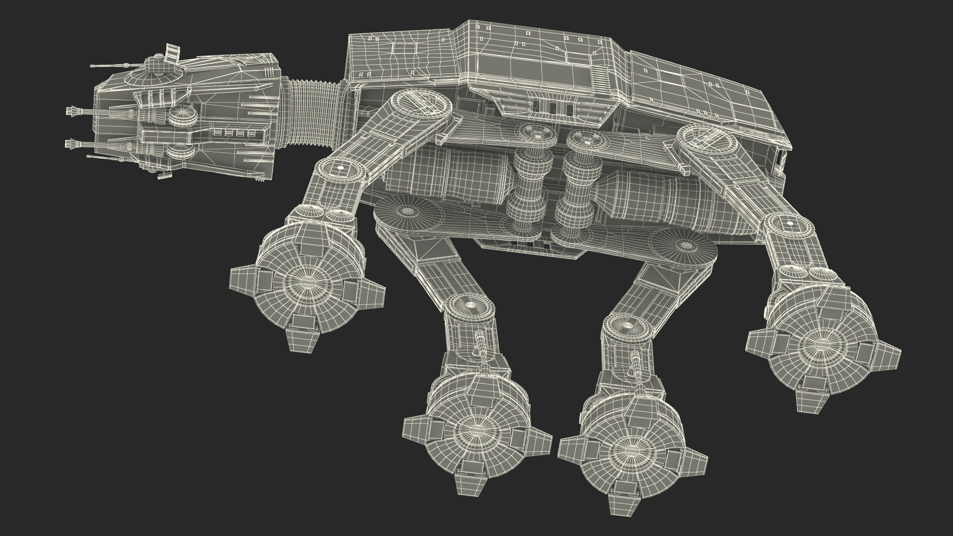 3D model Walk Dirt AT-AT Star Wars