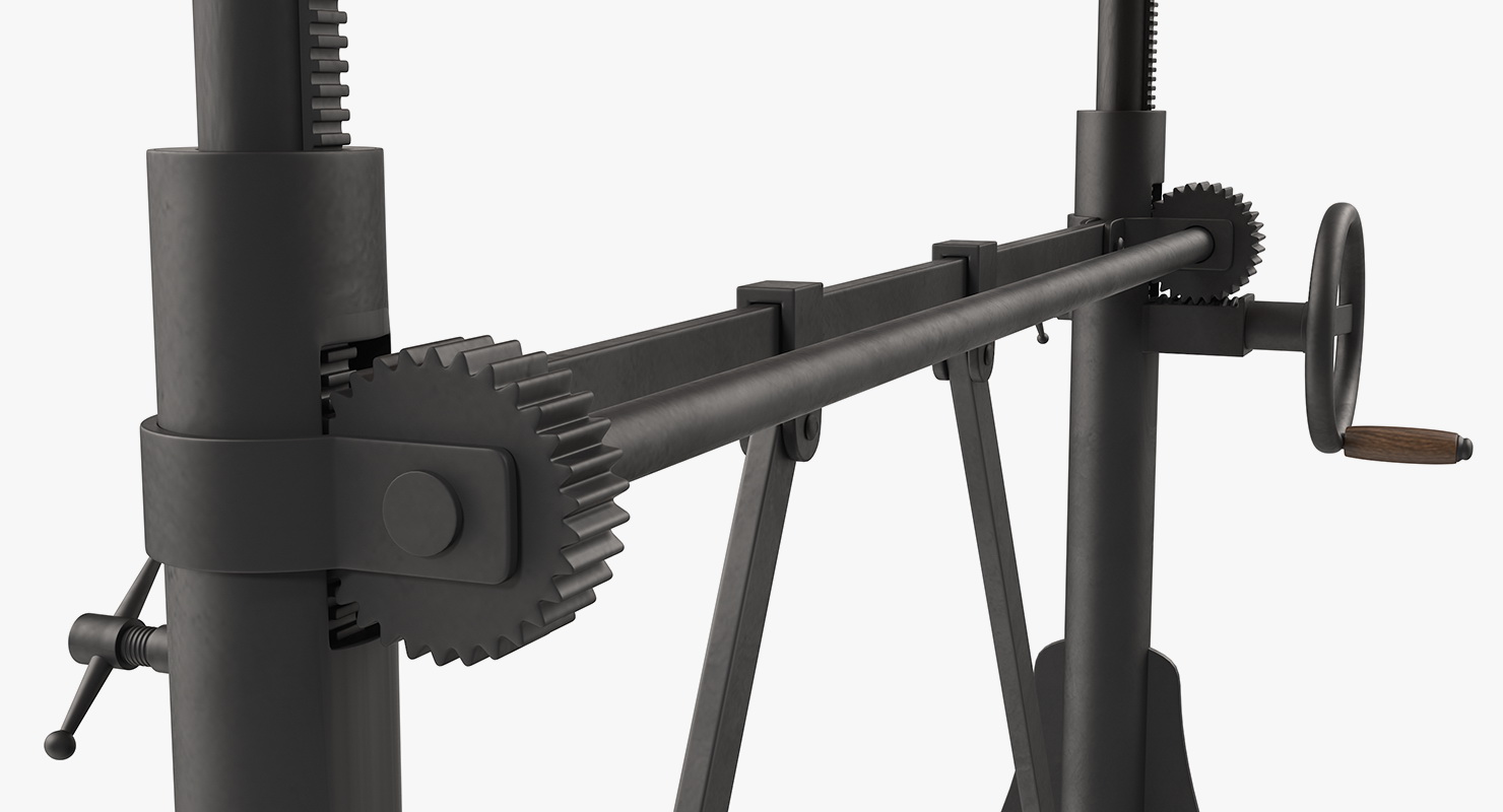 3D Crank Sit-Stand Desk Black