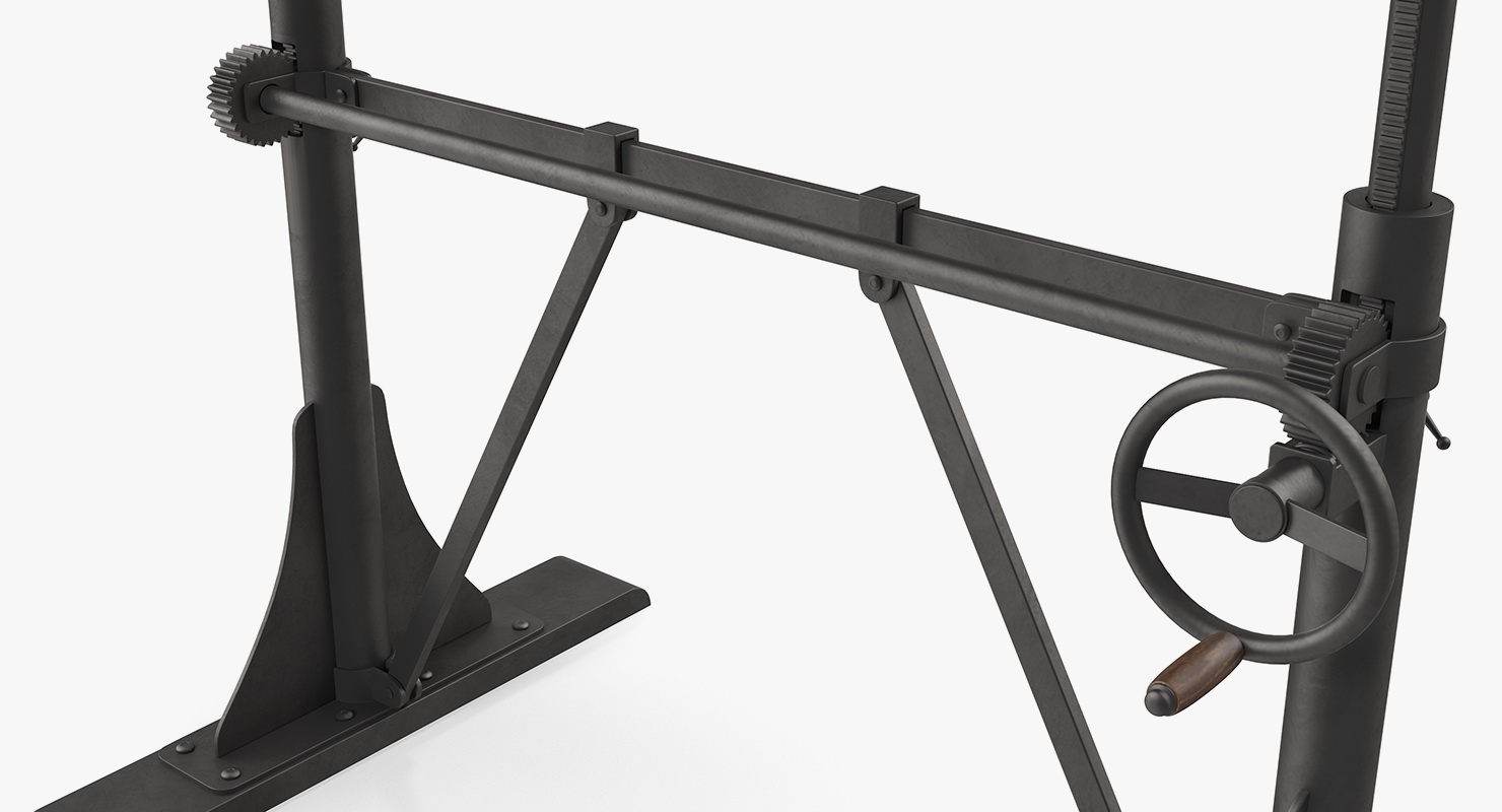 3D Crank Sit-Stand Desk Black