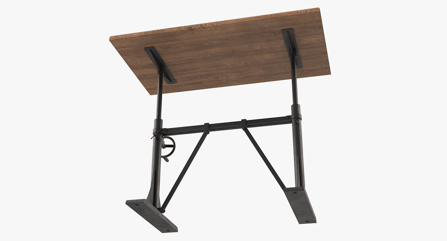 3D Crank Sit-Stand Desk Black