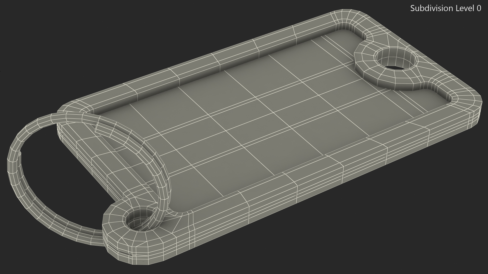 Plastic Key Tags with Label Window 3D model