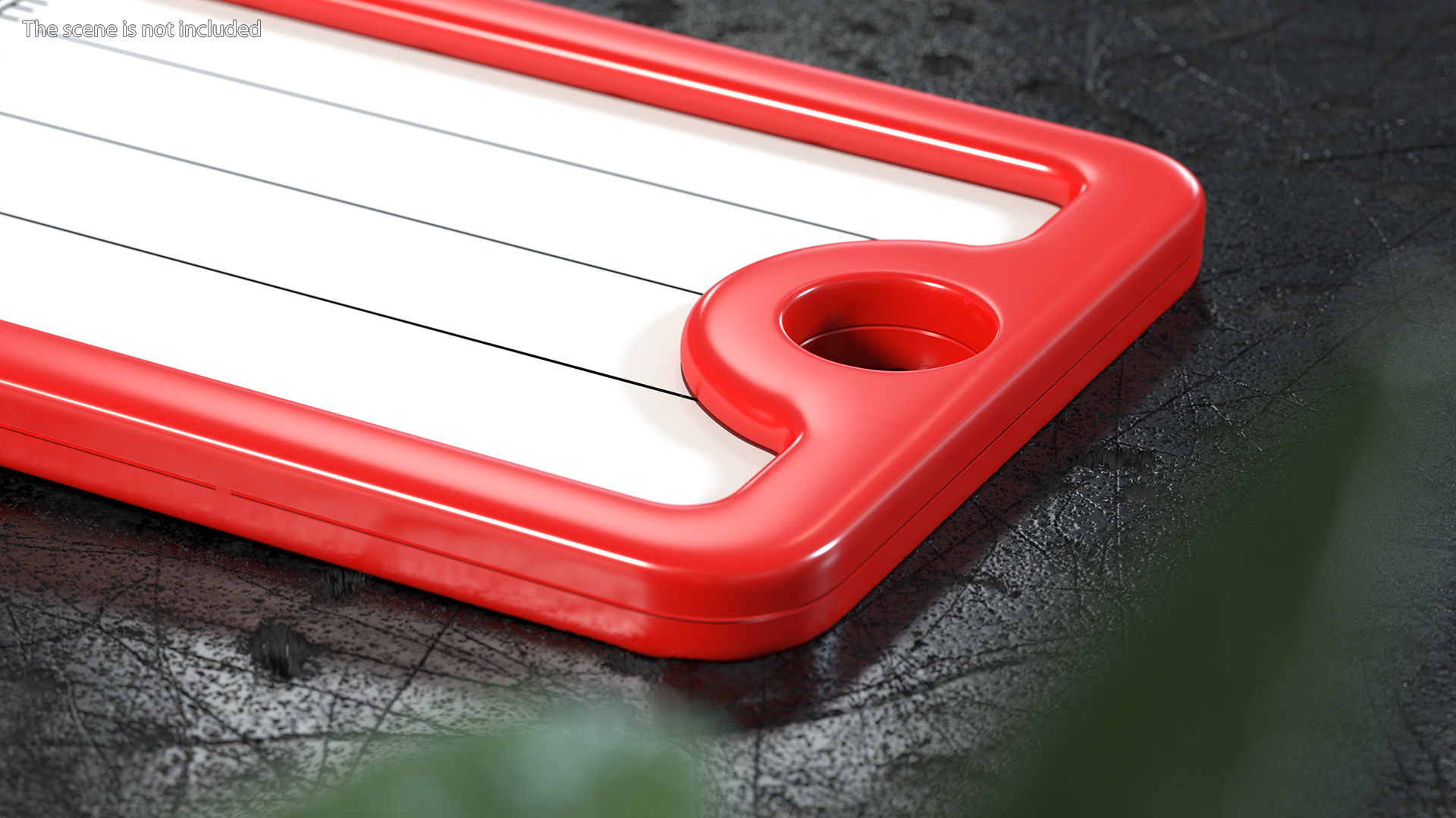 Plastic Key Tags with Label Window 3D model