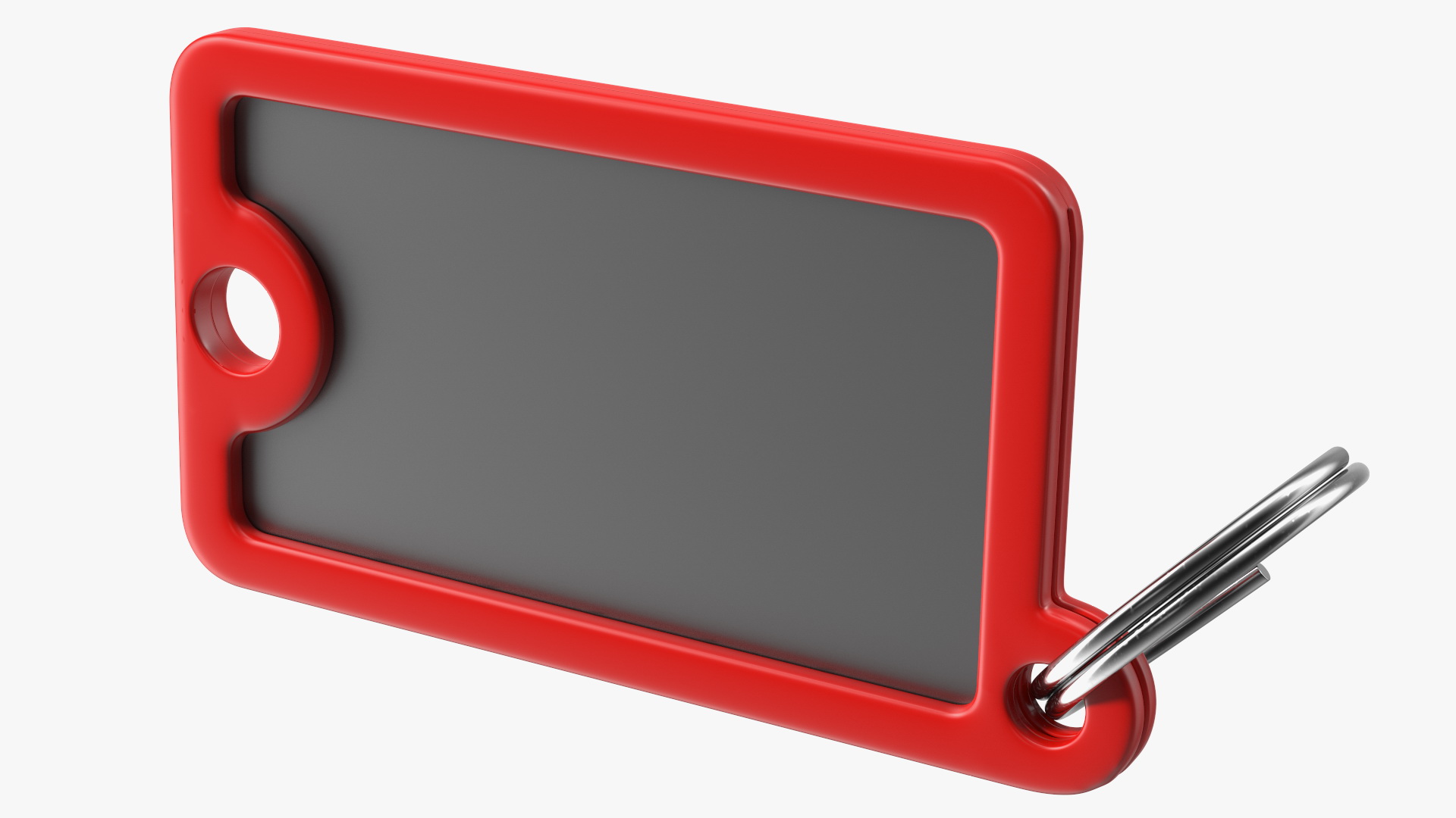 Plastic Key Tags with Label Window 3D model