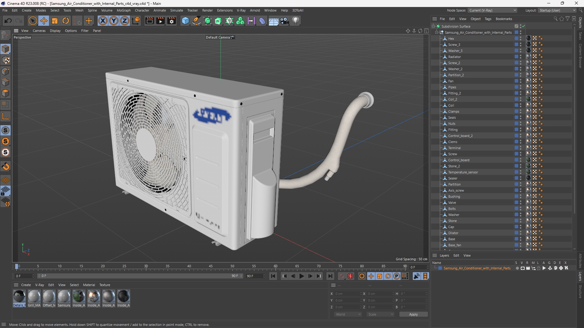 Samsung Air Conditioner with Internal Parts - view 12