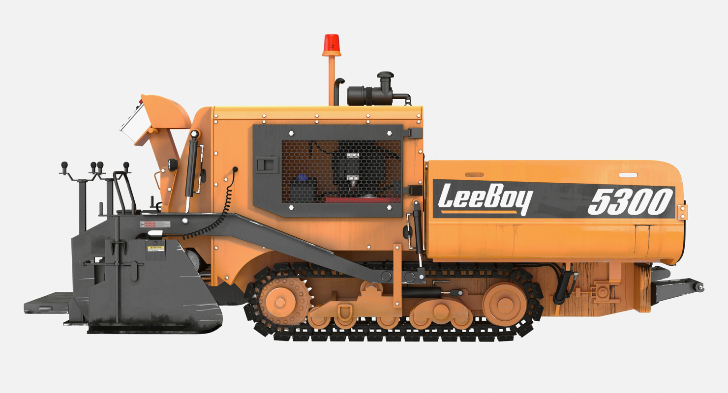 3D model Asphalt Paver LeeBoy 5300