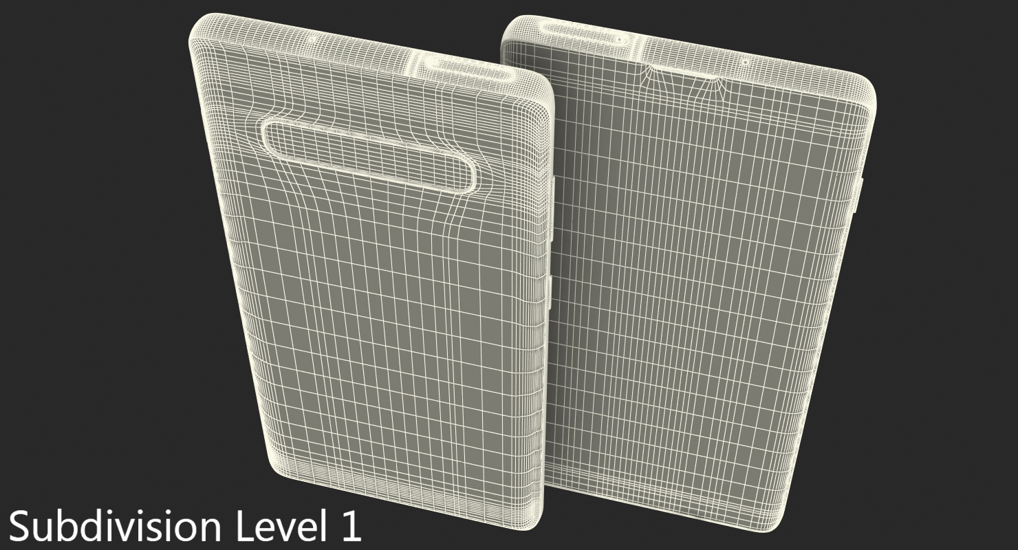 Aquamarine Samsung Galaxy S10 Plus 3D model