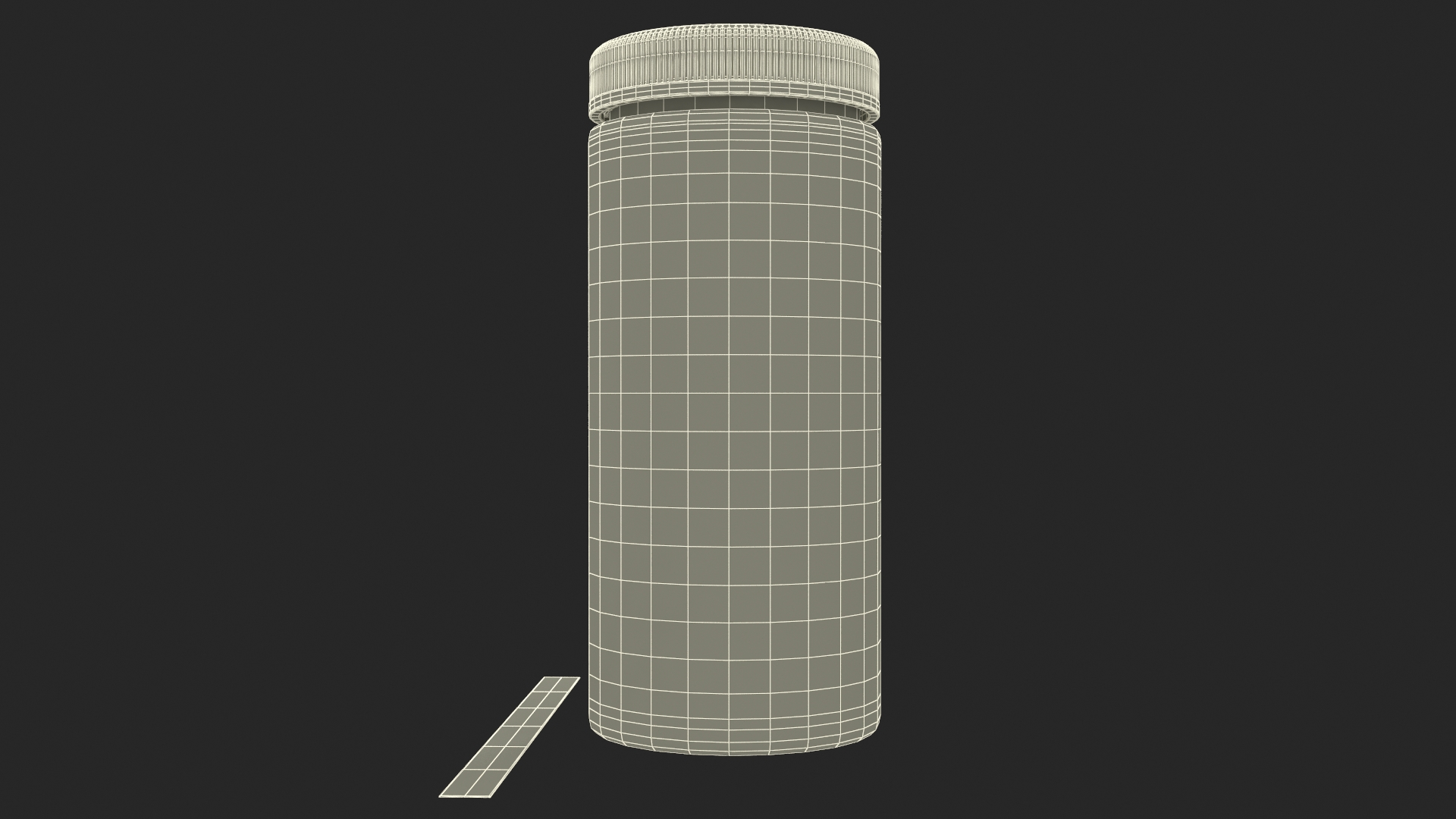 Pool and Spa Test Strips Jar JNV Direct 3D model