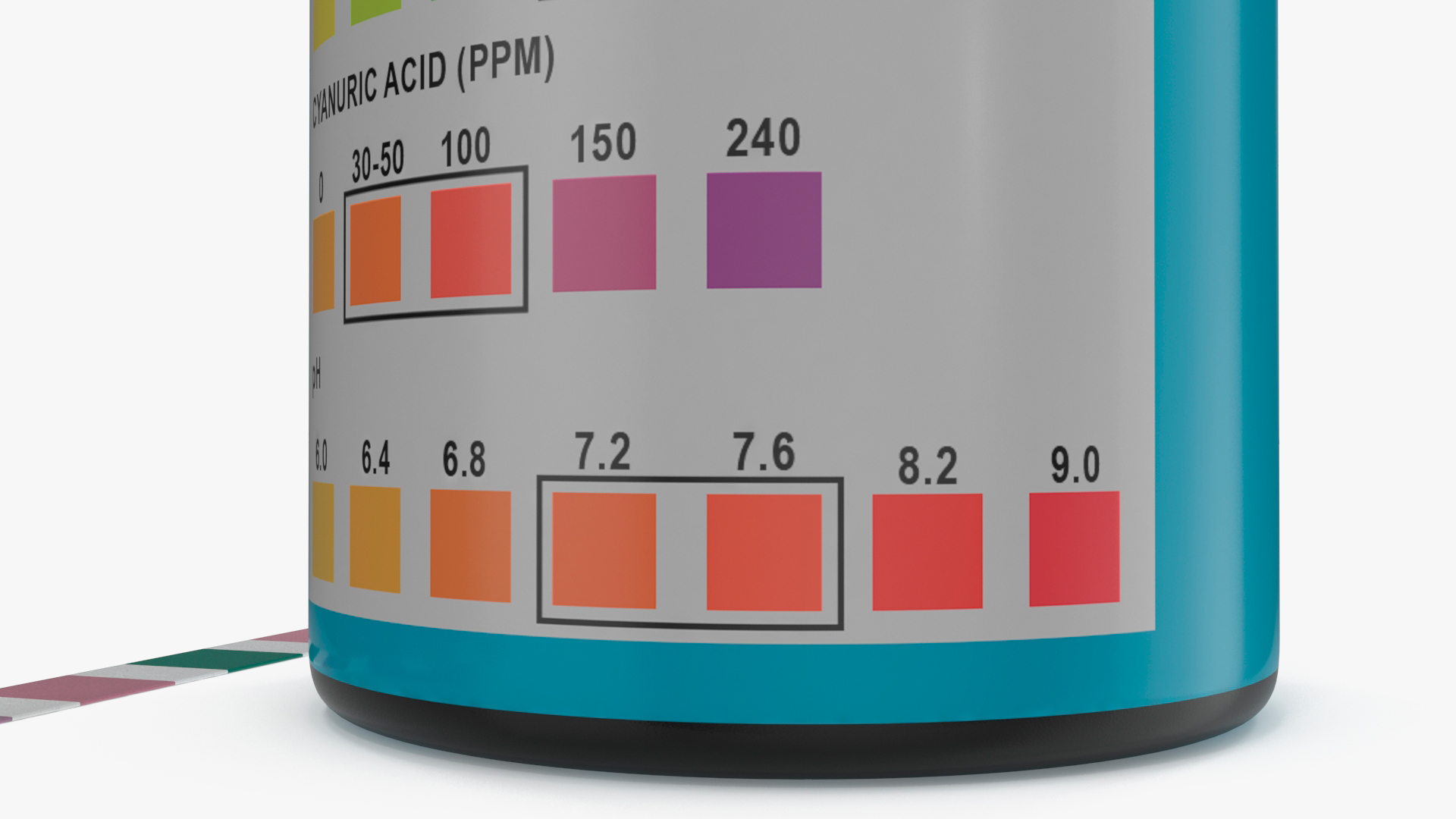 Pool and Spa Test Strips Jar JNV Direct 3D model