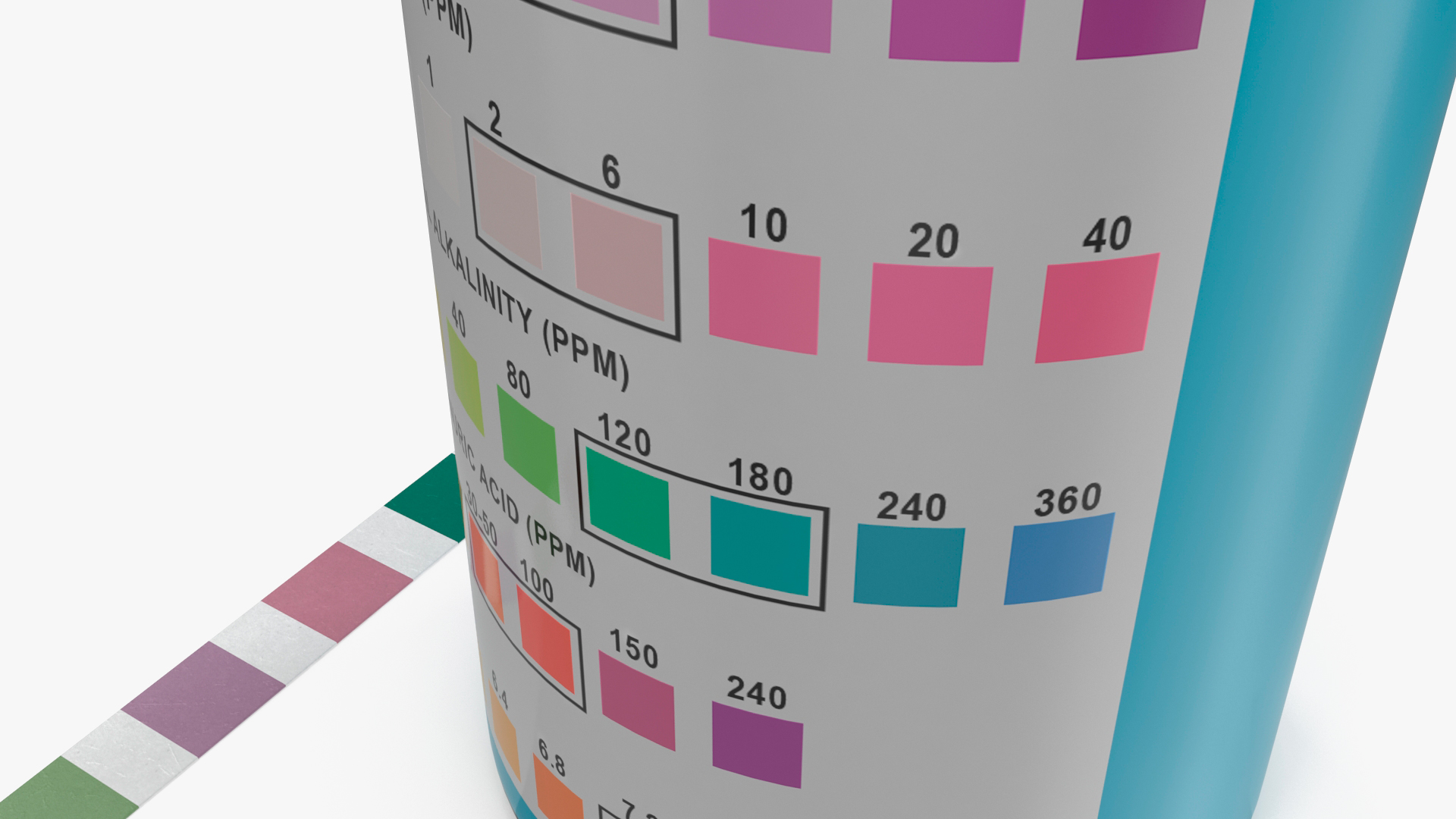 Pool and Spa Test Strips Jar JNV Direct 3D model
