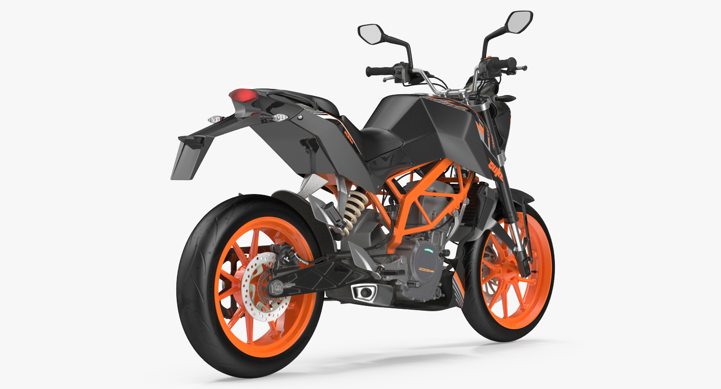 3D Motorcycle KTM Duke 390 2016 model