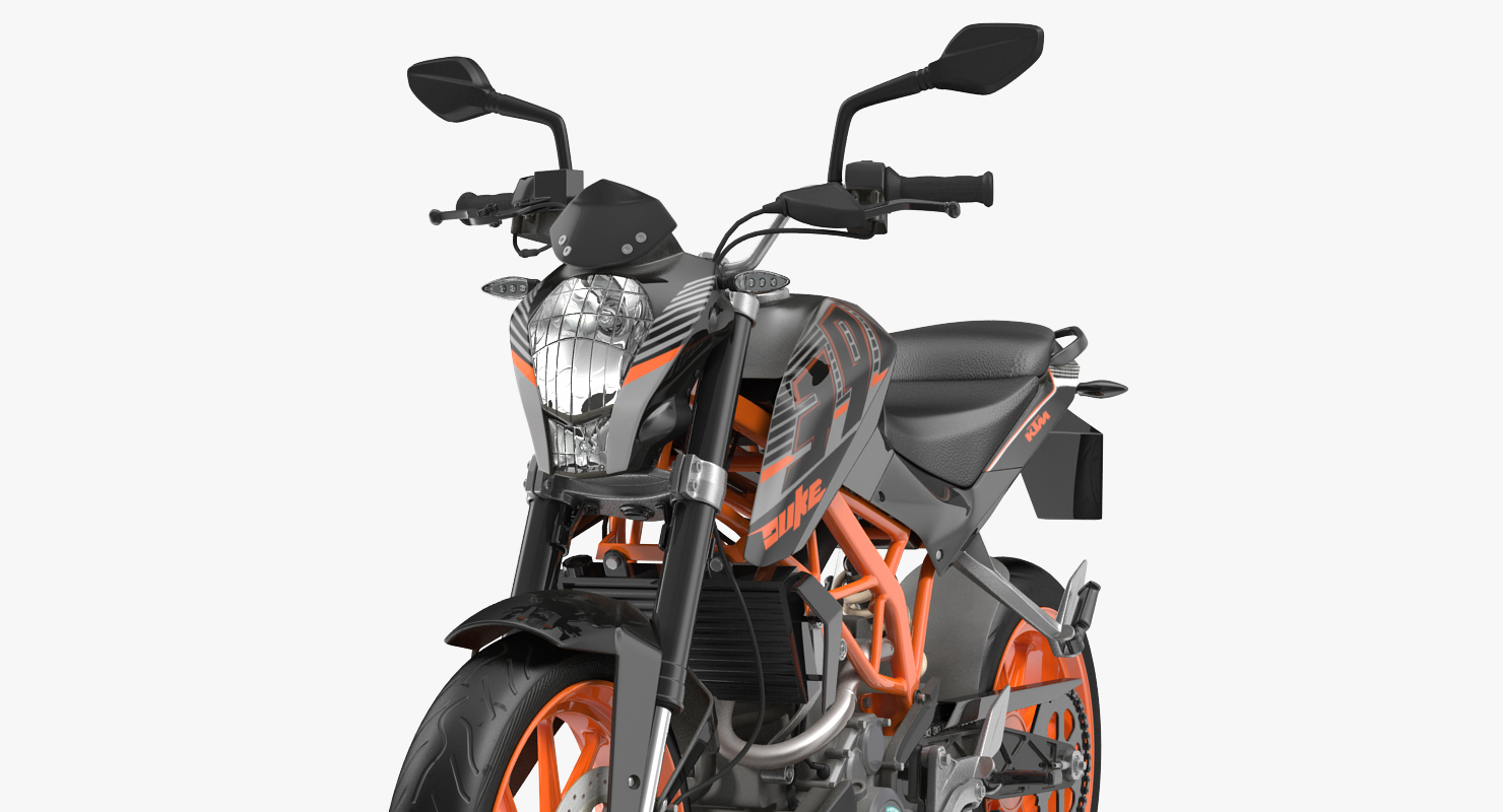 3D Motorcycle KTM Duke 390 2016 model