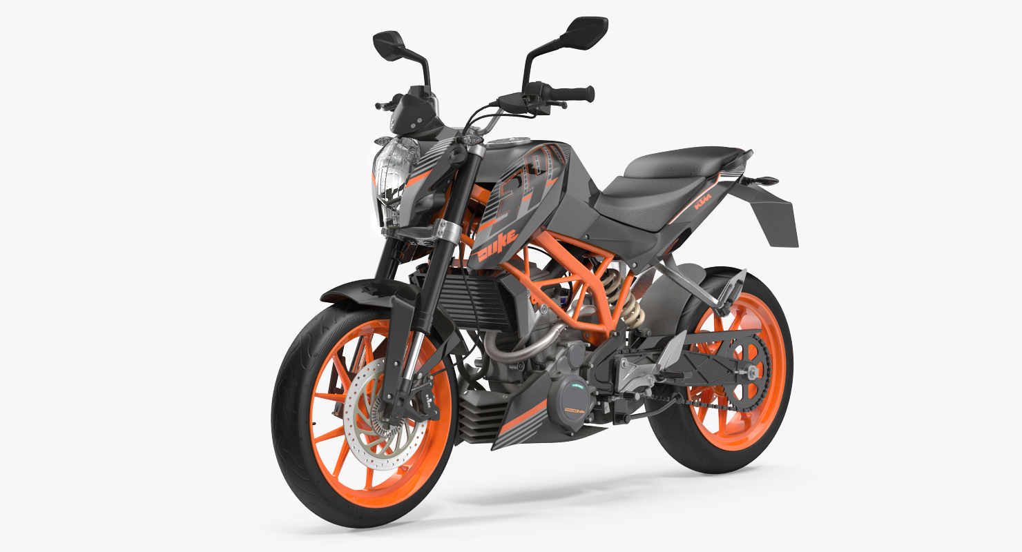 3D Motorcycle KTM Duke 390 2016 model