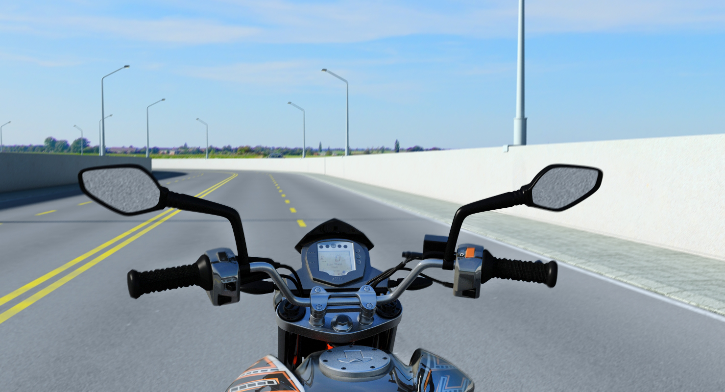 3D Motorcycle KTM Duke 390 2016 model
