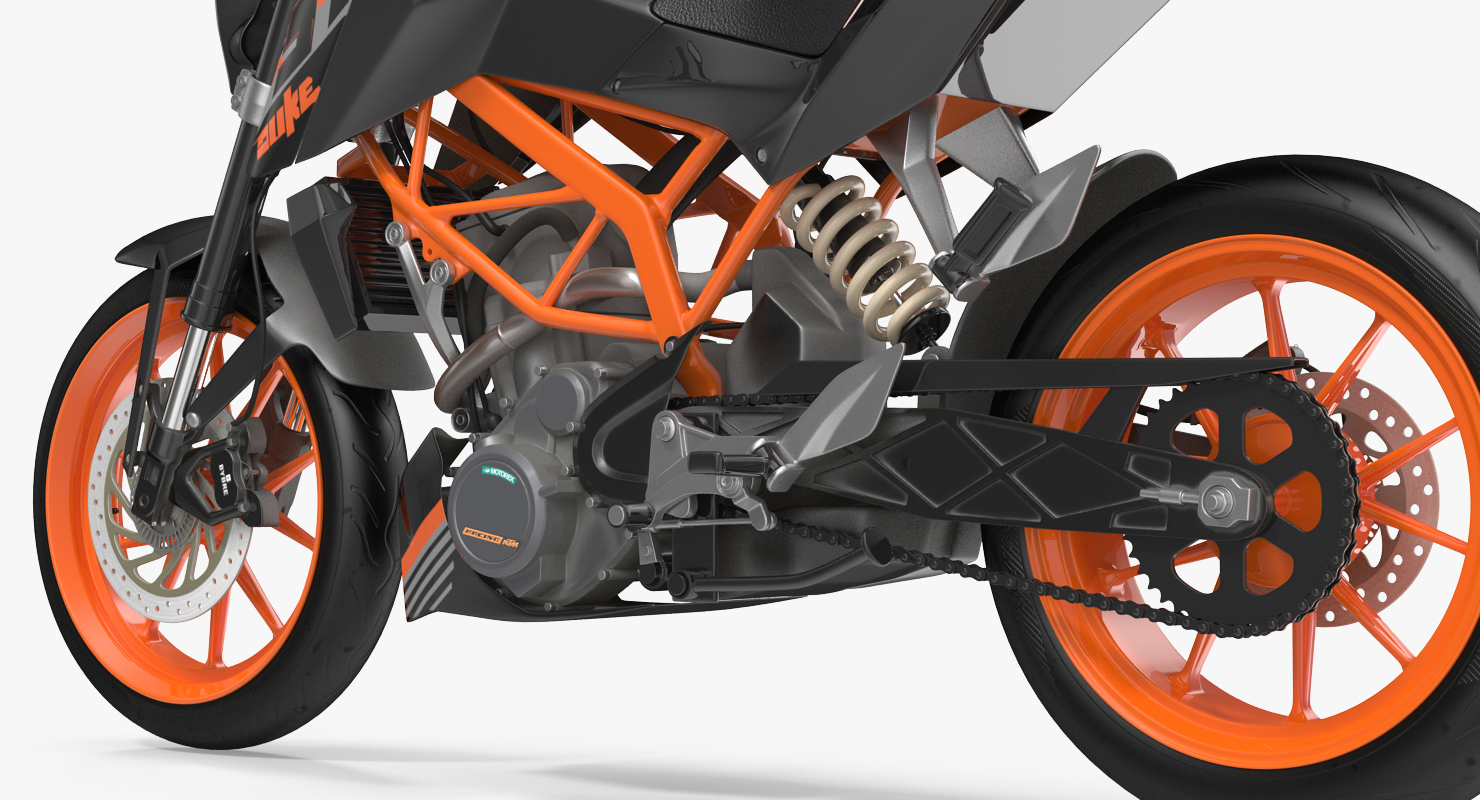 3D Motorcycle KTM Duke 390 2016 model