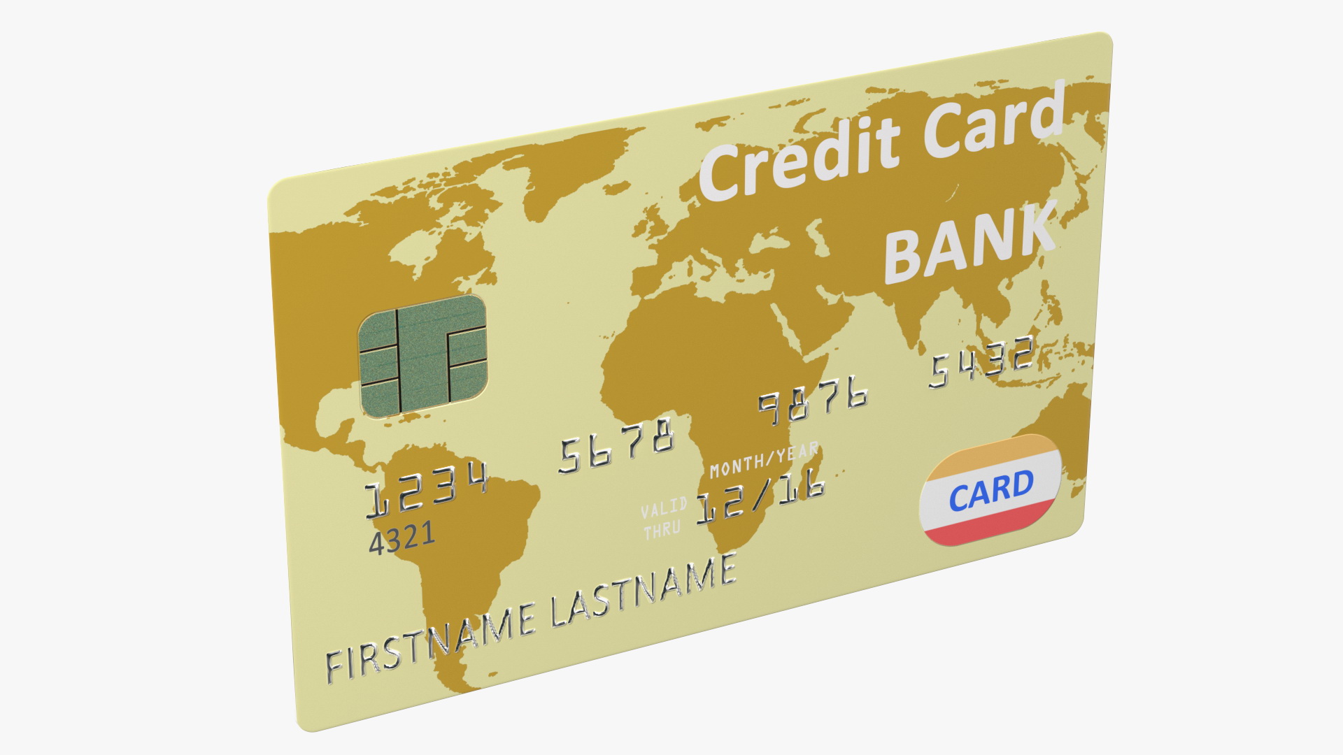 Premium Credit Card 3D model