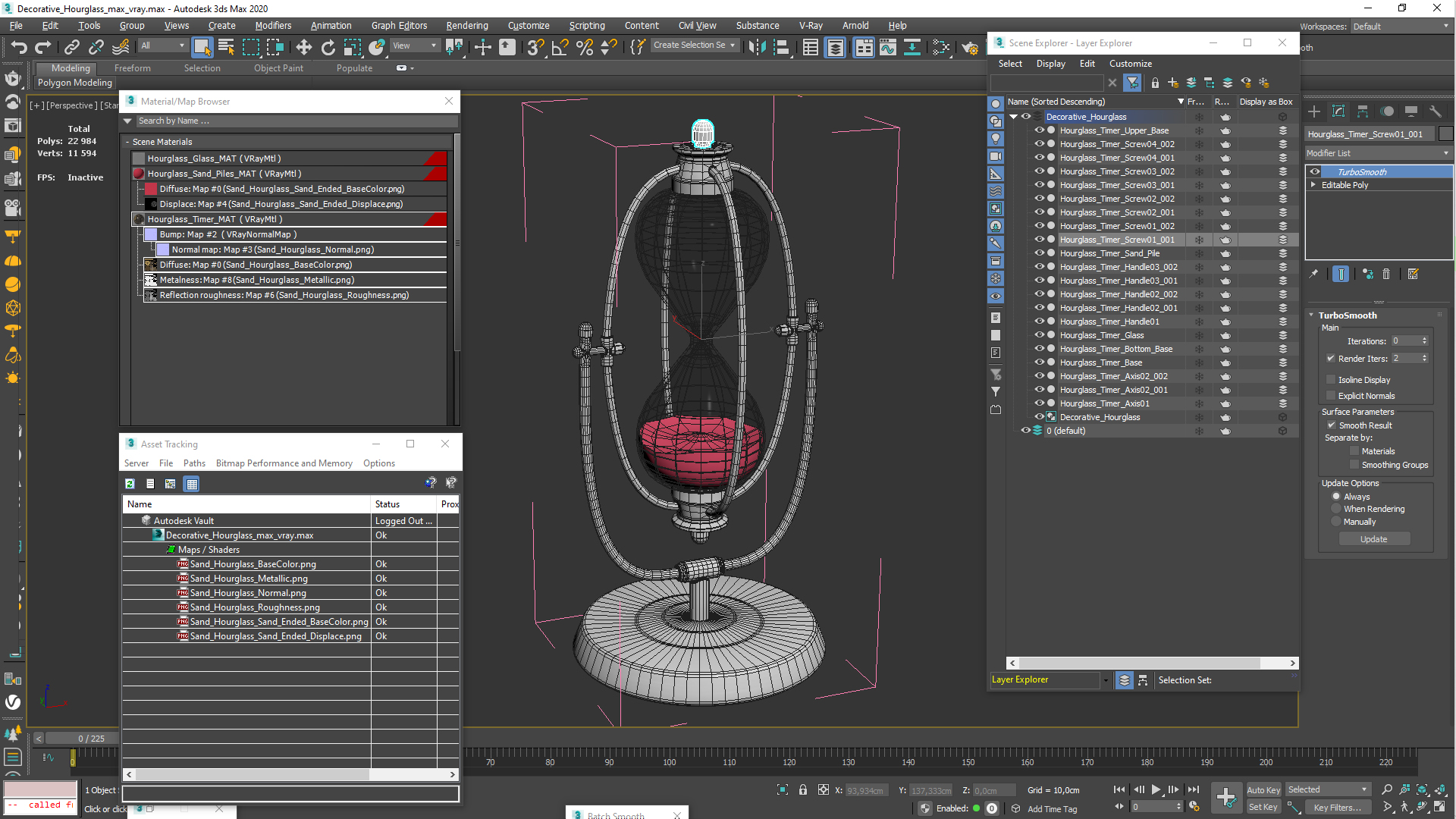 3D model Decorative Hourglass