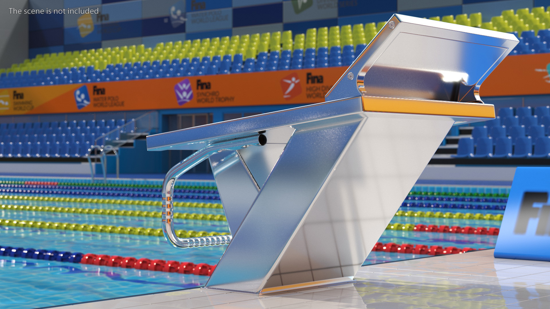Pool Starting Block 3D model