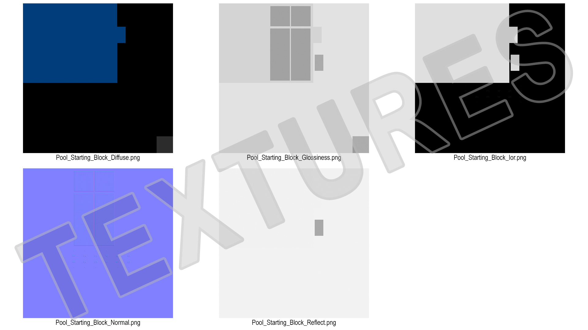 Pool Starting Block 3D model