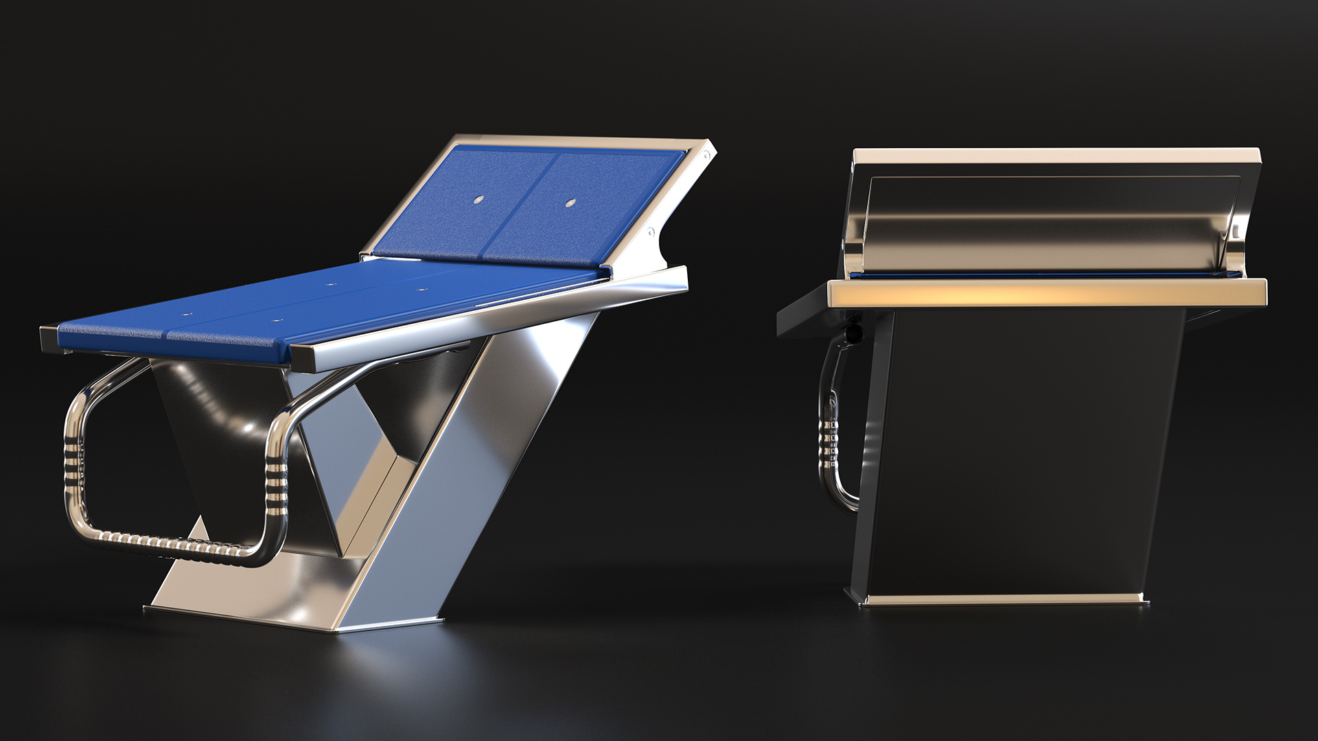 Pool Starting Block 3D model
