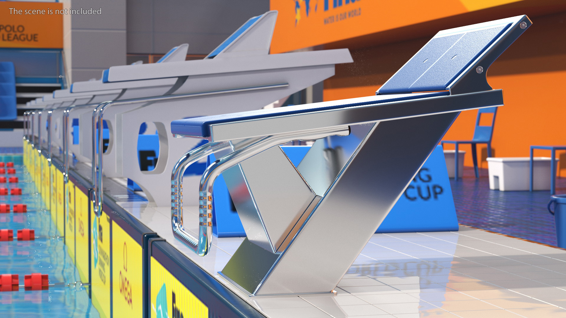 Pool Starting Block 3D model